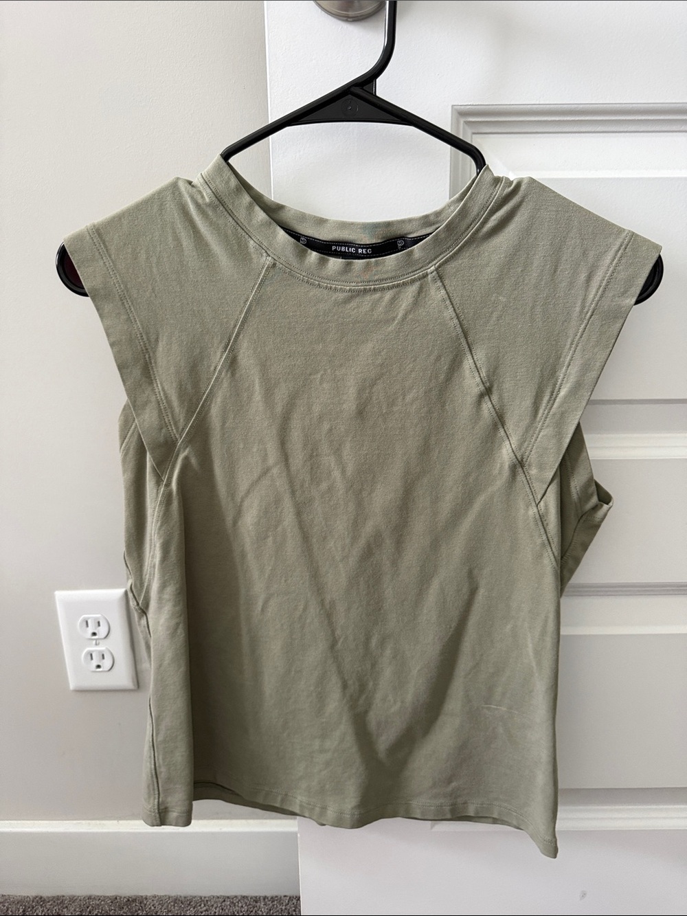 Public Rec Olive Green Sleeveless Muscle Tee